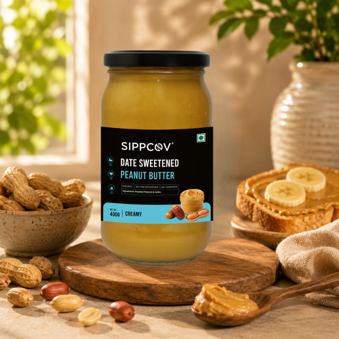 Creamy Date Sweetened Peanut Butter