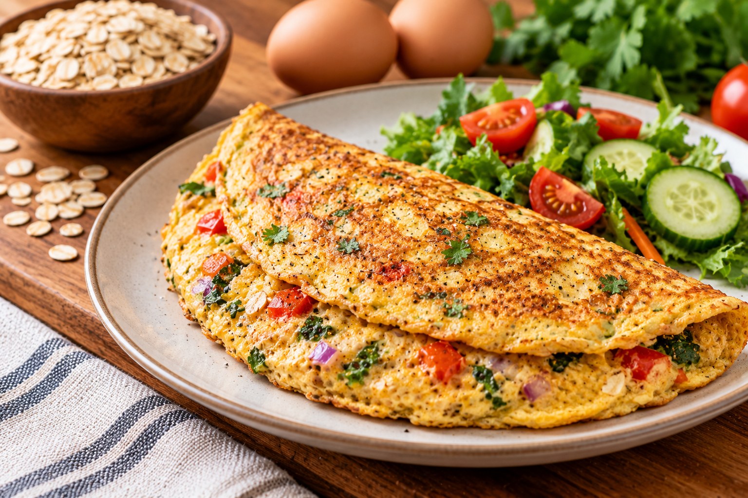 Oats &Egg Omelette